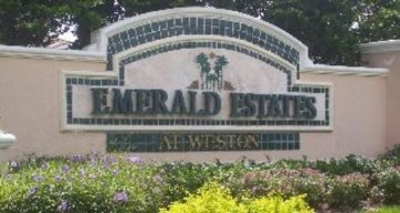 Emerald Estates Weston sign